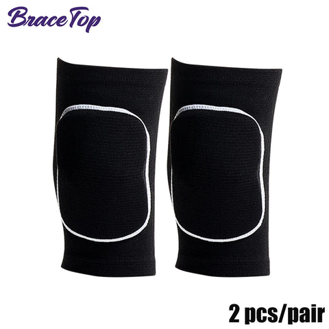 1 Pair Sports Knee Pads Adults Kid Dance Knee Protector Elastic Thicken Sponge Knees Brace Support for Gym Yoga Workout Training Zen fit plus