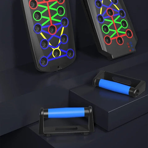 Foldable Multi-Functional Push Up Board Chest Abs Training Equipment Portable Home Gym Fitness Tool for Men Core Workout - Zen Fit Plus