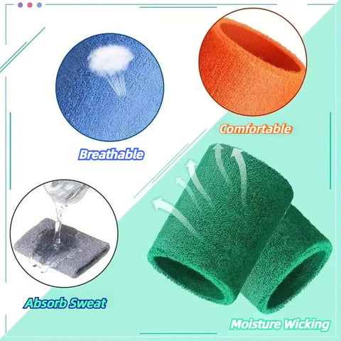 8×10CM Towel Sports Wristbands Tennis Sweat Bands Wrist Guard For Basketball Volleyball padel Fitness Sweatbands Wrap Padel Cuf Zen Fit Plus