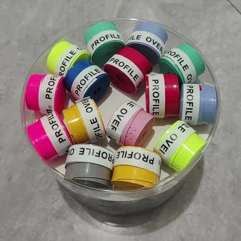 12Pcs Racket Overgrip Sweat Band Absorption Tennis Badminton Racket Hand Glue Tennis Grip Pu Non Slip Overgrip Fishing Rods Grip - Zen Fit Plus