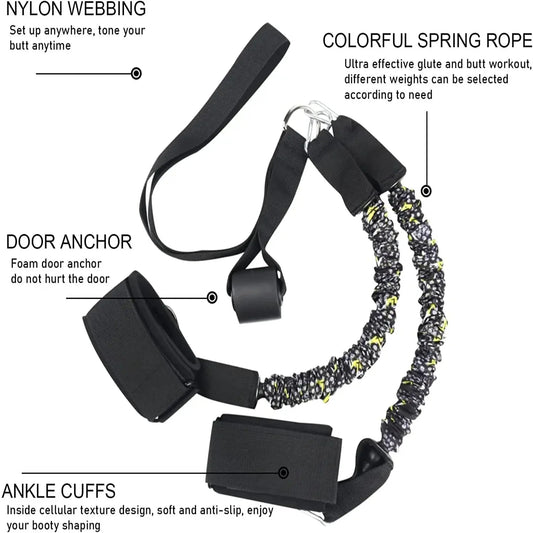Booty Resistance Band Glute Cord Cable Machine Ankle Kickback Strap  Legs Abs  Workouts Gym  Workout Fitness Equipment Penis Ab Zen fit plus