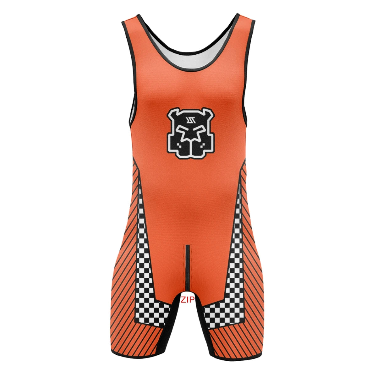 Mens Wrestling Singlets Front And Back Zipper Dog SexyMan Bodysuits RT One-Piece Undershirts Powerlifting Sleeveless Sleepwear Zen fit plus
