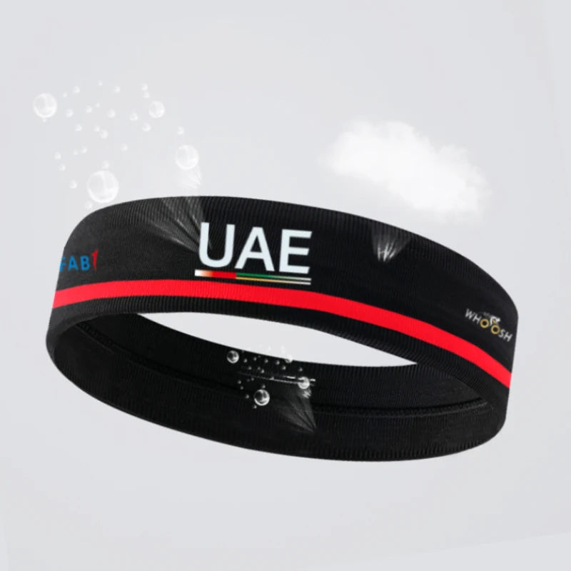 New Quickdry Breathable Antiperspirant Band 2025 UAE Team Cycling Headband Men Women Outdoor Runing Sporting Headwear Zen fit plus