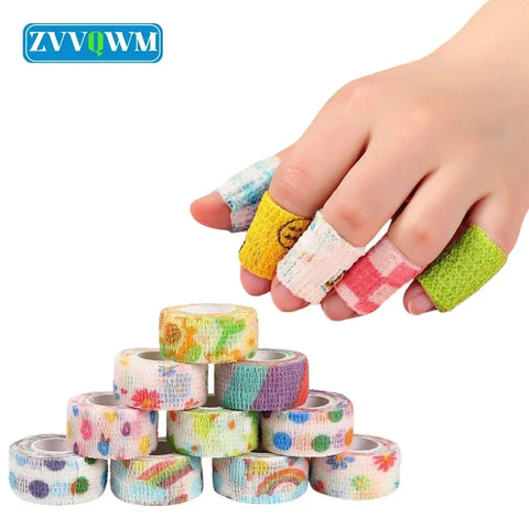 5Pcs/Set Elastic Self Sticking Bandage Wrap First Aid Sprain Elastic Cohesive Bandage Sports Injury Finger Bandage Wrap Adhesive - Zen Fit Plus