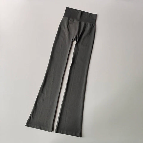 High Waisted Compression Without Awkward Lines Micro Flared Yoga Outdoor Wear Seamless Elastic Fitness Pants Lifting Leggings Zen fit plus