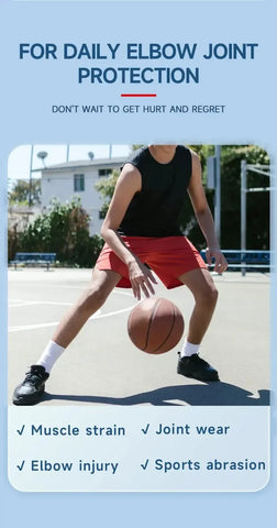 Elastic Fabric Protective Elbow Brace Knitted Compression Sleeve for Tendonitis Pain Relief - Zen Fit Plus