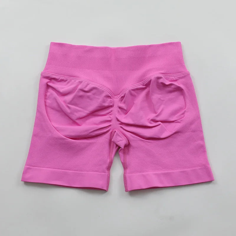 Impact Shorts Low Ribbed Waist Band Yoga Shorts Seamless Scrunch Bum Workout Gym Shorts Booty Hight Stretch Running Shorts Zen fit plus
