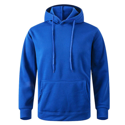 Men's and Women's Warm Sweatshirt Casual Solid Color Streetwear Pullovers Sport Fitness Pocket Hoodies Multi Color Zen fit plus