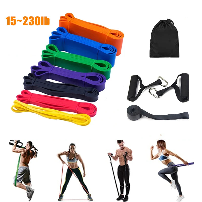 Latex Stretch Resistance Band Expander Elastic Bands For Sport Pull Up Assistance Band Home Workout Pilates Gym Equipment Zen fit plus