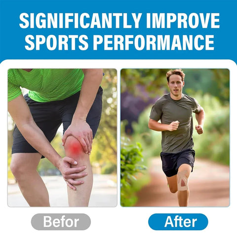 10PCS Kinesiology Tapes Knee Tape Precut Strips Waterproof Sport Tape Elastic Latex-Free Athletic Tape Kinesiology Tapes for Gym - Zen Fit Plus