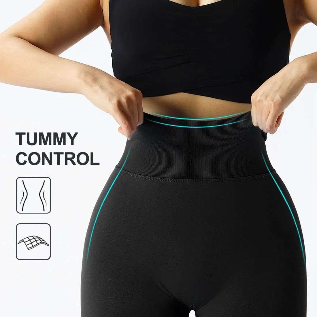 2023 Seamless Knitted Fitness GYM Pants Women's High Waist and Hips Tight Peach Buttocks High Waist Nude Yoga Pants Zen fit plus