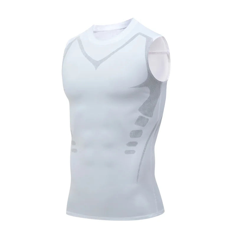 Compression Tank Top Men Gym Shirt Sleeveless Quick Dry Printing Sportswear Male Fitness Bodybuilding Vest Workout Muscle Top Zen fit plus