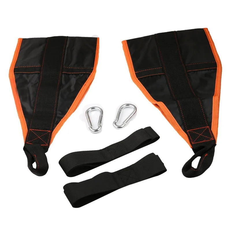 1 Pair Fitness Hanging Ab Straps Pull Up Bar Abdominal Muscle Assistance Bands Pull Up Straps for Knee Leg Raises Training Belt Zen Fit Plus