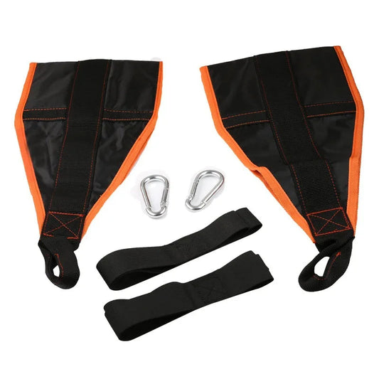 1 Pair Fitness Hanging Ab Straps Pull Up Bar Abdominal Muscle Assistance Bands Pull Up Straps for Knee Leg Raises Training Belt Zen Fit Plus