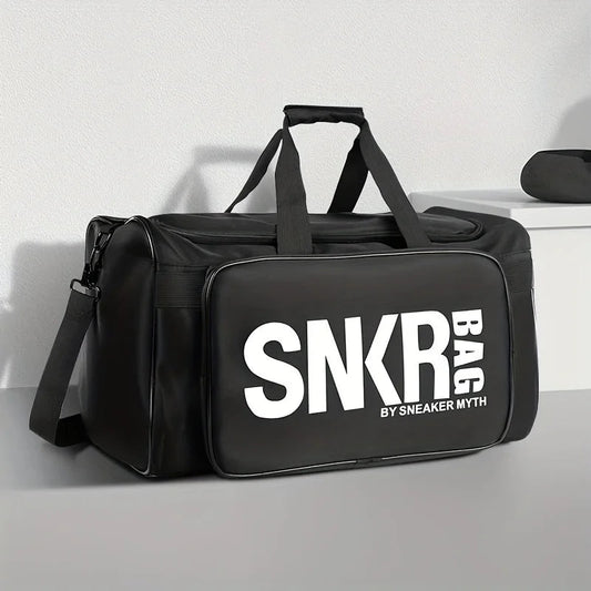 Multifunctional Sports Handbag Lightweight Large Zipper Gym Bag Letter Pattern Oxford Basketball Training Bag Zen fit plus