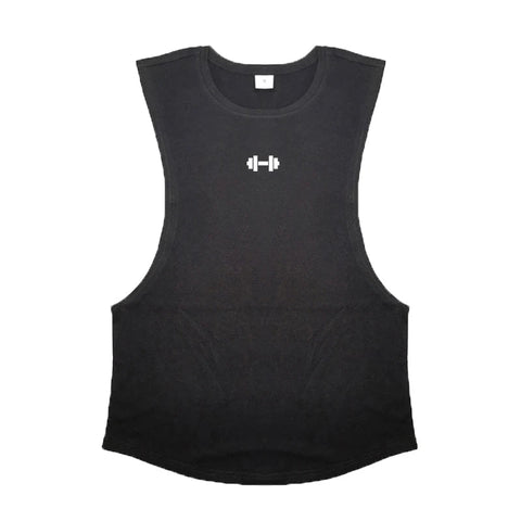 Gym Fitness Training Vests Cotton Breathable Side Slits Tank Tops Mens Bodybuilding Muscle Sleeveless Singlets Workout Shirts Zen fit plus