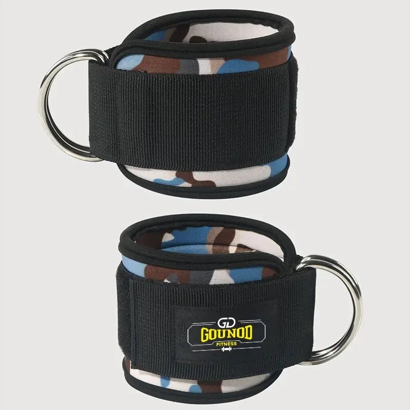 2PC/3PC GOUNOD Fitness Ankle Strap Adjustable D-Ring Support Cuffs Gym Leg Strength Exercise Pulley With Buckle Sport Guard Safe - Zen Fit Plus