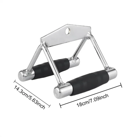 Gantry Frame Equipment Biceps Training Double Head Pull Rope Gym Accessories Triceps Lower Press Handle Tricep Laterals Muscle - Zen Fit Plus