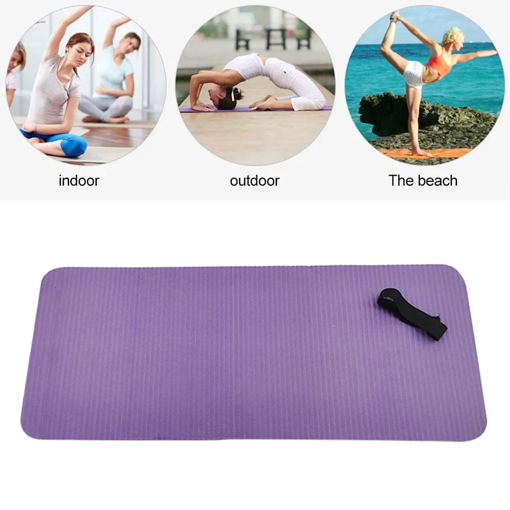 15MM NBR Yoga Mats Fitness Pilates Abdominal Roller Pad Plank Antislip Mats Elbow Guard Knee Protection Exercise Yoga Equipment Zen fit plus