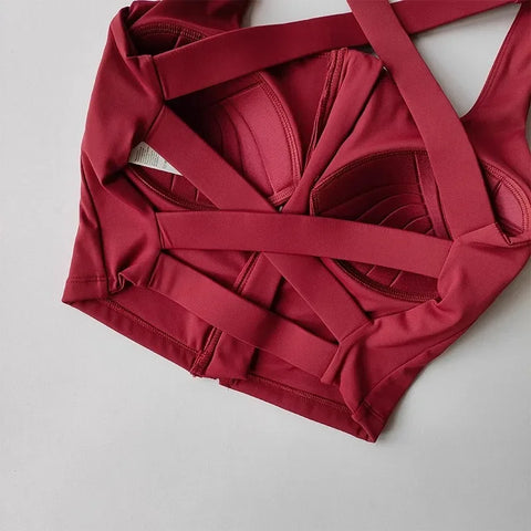Women Fitness Underwear Yoga Bras cross Back Beauty Sports Bras Front Zippe Top Bra Sexy Breathable Underwear For Women Gym Top - Zen Fit Plus