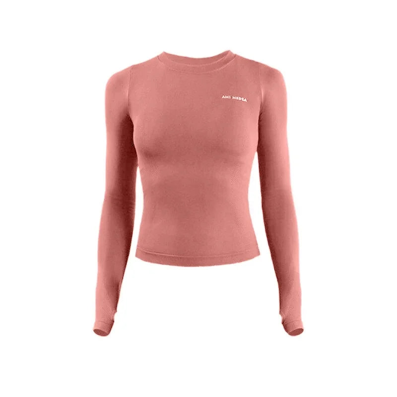 Fitness Tops Women Tight Sports Long Sleeve Yoga Clothing Running Training Clothes Gym Workout Shirt Comfortable Training Cloth Zen fit plus