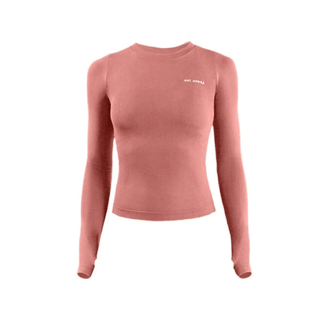 Fitness Tops Women Tight Sports Long Sleeve Yoga Clothing Running Training Clothes Gym Workout Shirt Comfortable Training Cloth Zen fit plus