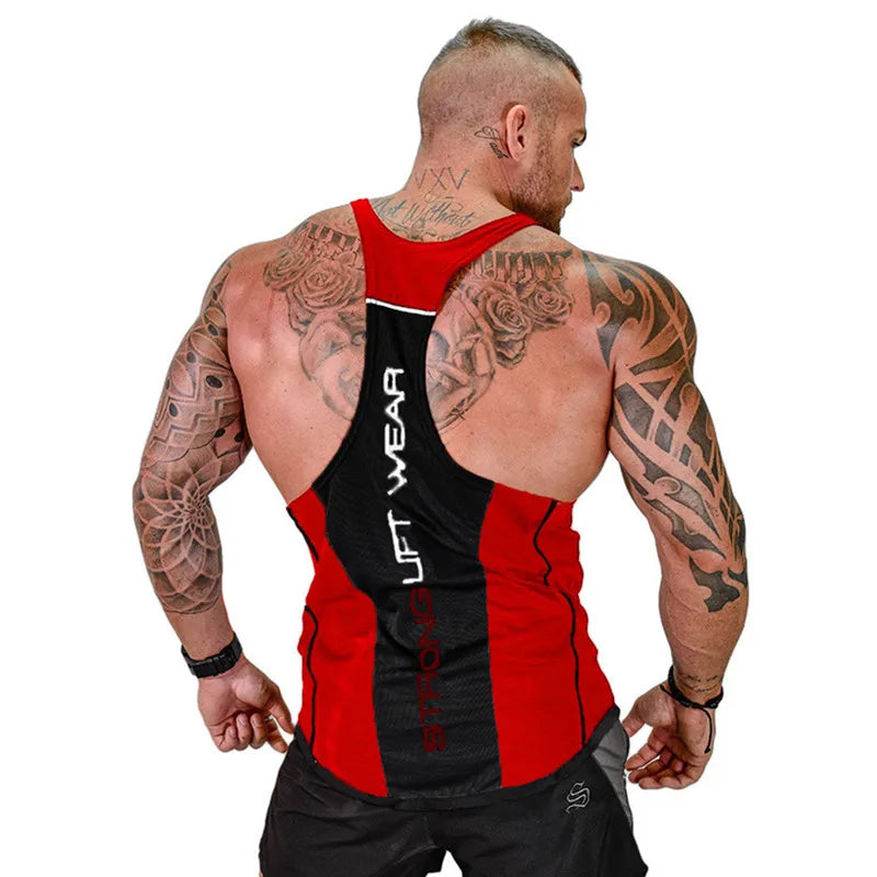 GYM Clothing Summer Fitness Cotton Tank Top Men Jogging Bodybuilding Sleeveless Shirt Breathable O-Neck Casual Muscle Men's Vest Zen fit plus