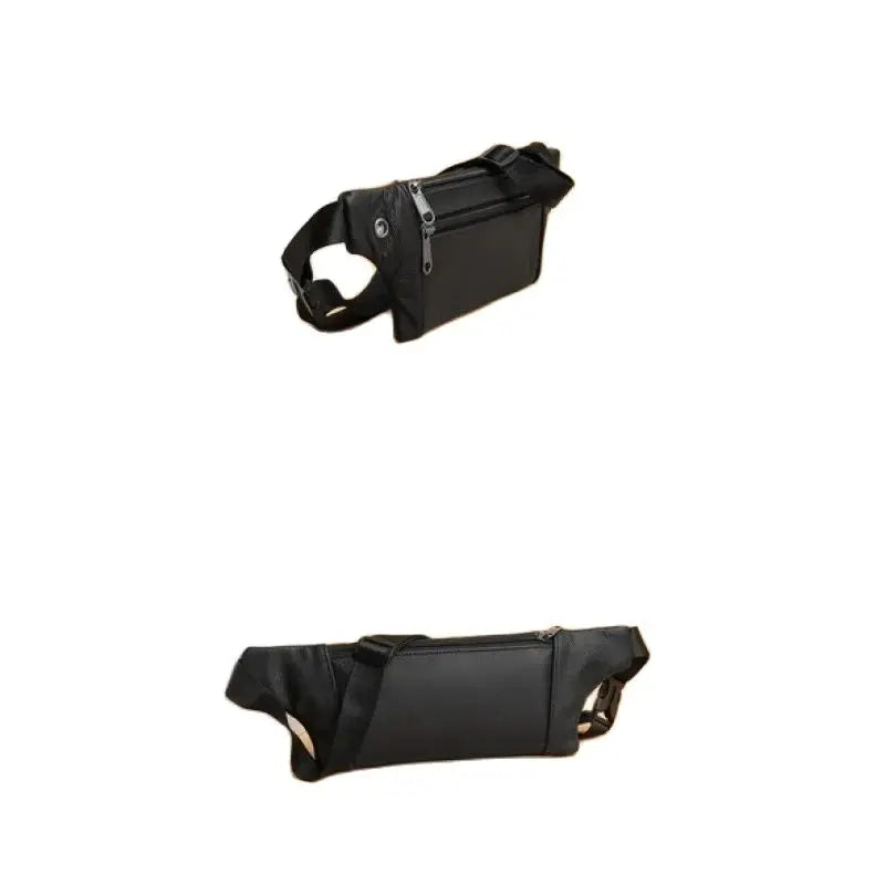 GENODERN Genuine Leather Men's Belt Bag Ultra-Thin Crossbody Bag Zen fit plus