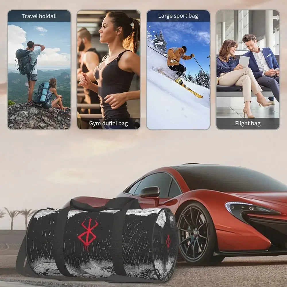 Japan Anime Bereserk Gym Bag Fashion Street Waterproof Sports Bags Large Capacity Travel Handbag Novelty Fitness Bag For Couple - Zen Fit Plus