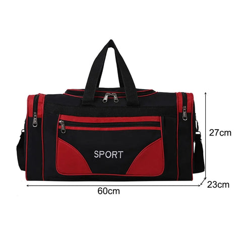 Oxford Dry Wet Separation Bags Large Capacity Portable Gym Bags Multifunctional Wear-resistant Side Zippers for Travel Swimming Zen fit plus
