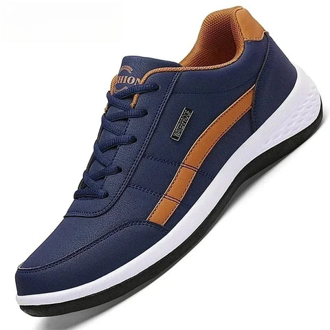Shoes for Lace Up Footwear Vulcanized Men Leather Sneaker Waterproof Casual Comfortable Men's Sneaker Man Shoe Masculino - Zen Fit Plus