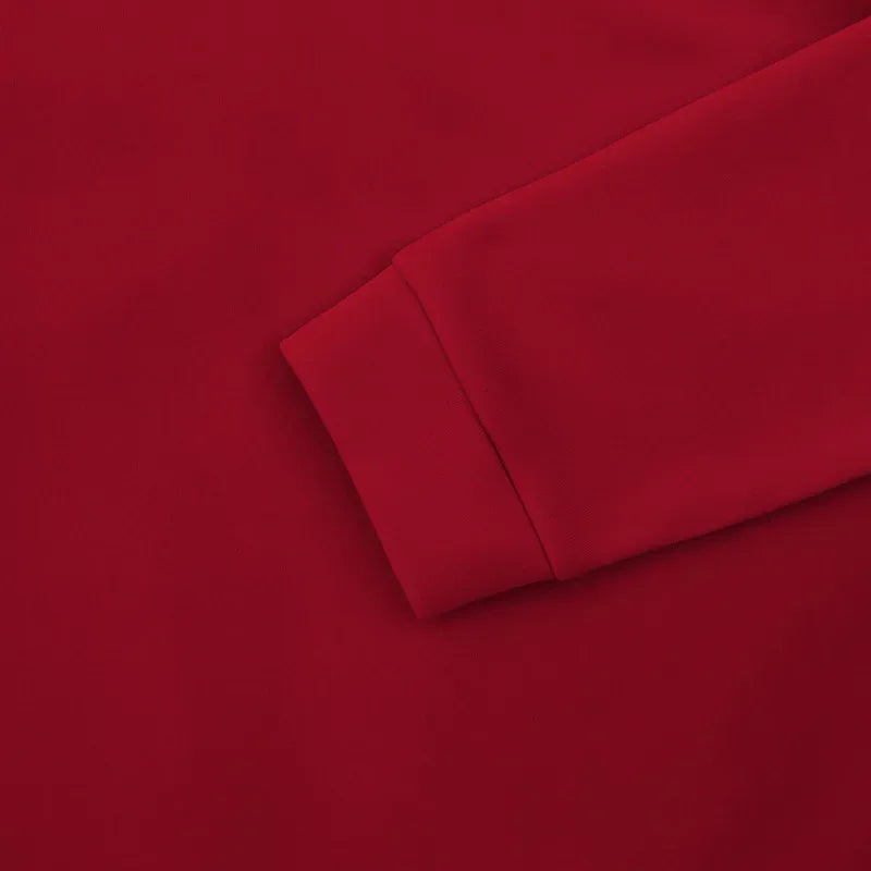 American autumn and winter heavy fleece long-sleeved men's sweater half zipper loose stand-up collar pullover men's sweater - Zen Fit Plus