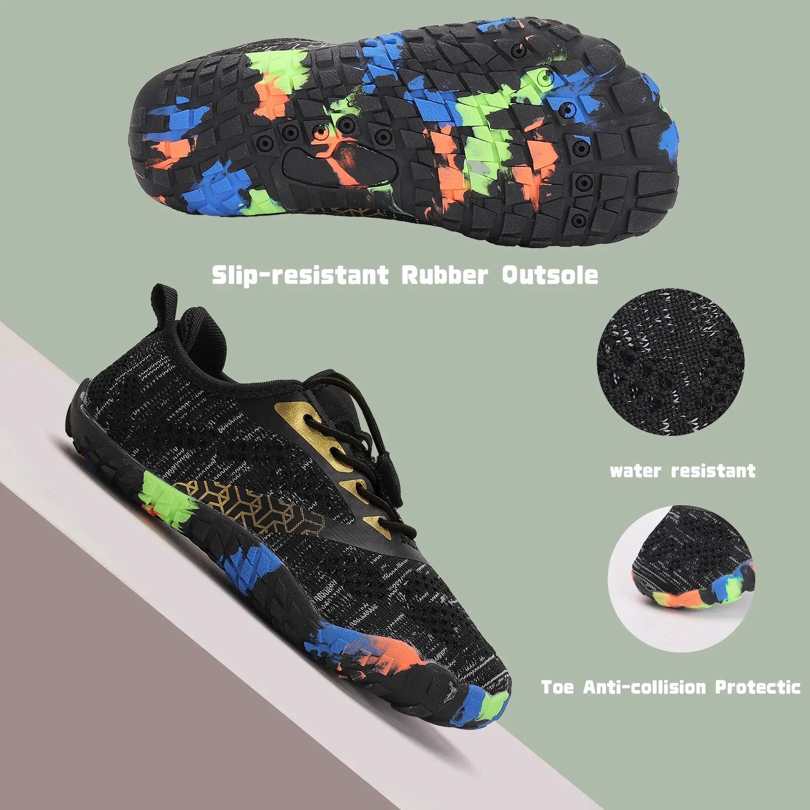 Kids Aqua Shoes Quick Dry Beach Barefoot Water Shoes Boy Girl Drainage Swim Sandals Diving Boating Surfing Sports Wading Sneaker - Zen Fit Plus