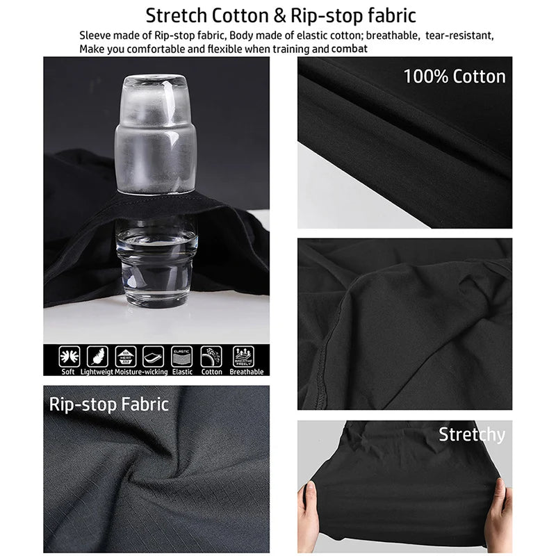 Men's Long Sleeve Combat Shirt 1/4 Zipper Ripstop Cotton Tactical Shirts Navy Blue Camoufalge Airsoft T Shirts Zen fit plus