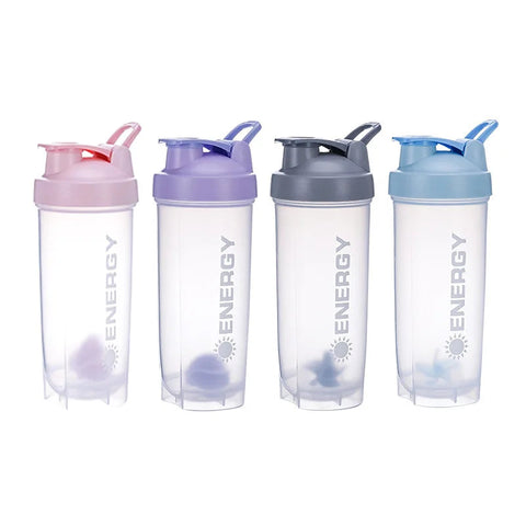 500/700MLSports Water Bottle Protein Shaker Outdoor Travel Portable JuiceCup Sports protein powder shaker cup Zen fit plus