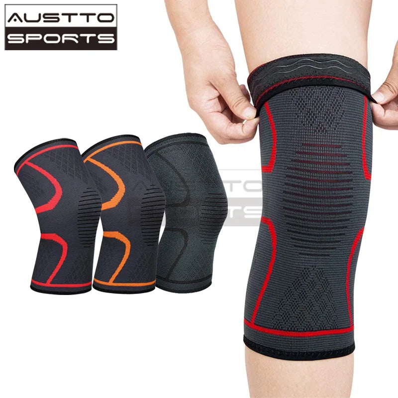 Austto 1PC Knee Guard Knee Support Braces Compression Protection Sleeves for Running Basketball Squats Fitness Workouts Zen fit plus