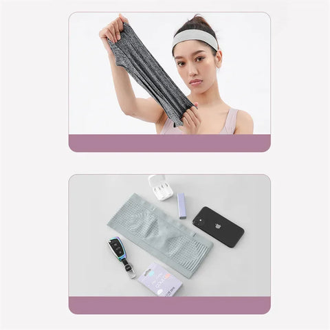 Seamless Invisible Running Waist Belt Bag Gym Bags Lightweight Invisible Mobile Phone Bags Portable Elastic Run Cycling Bag - Zen Fit Plus