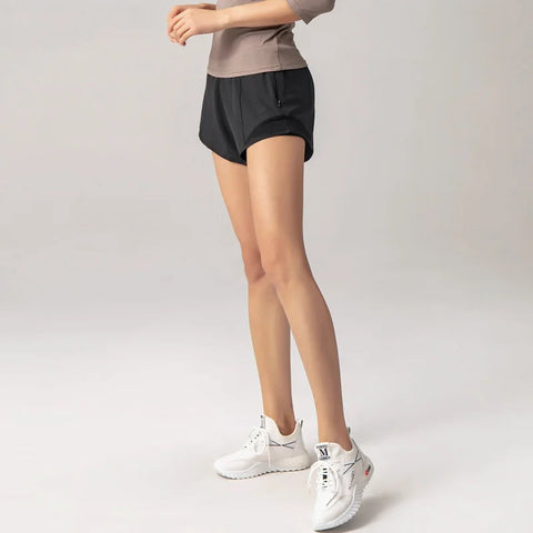 2024 Sport Shorts Women Sportswear Double-deck Running Shorts Yoga Bottoms Summer Gym Fitness Training Jogging Short Pants Zen fit plus