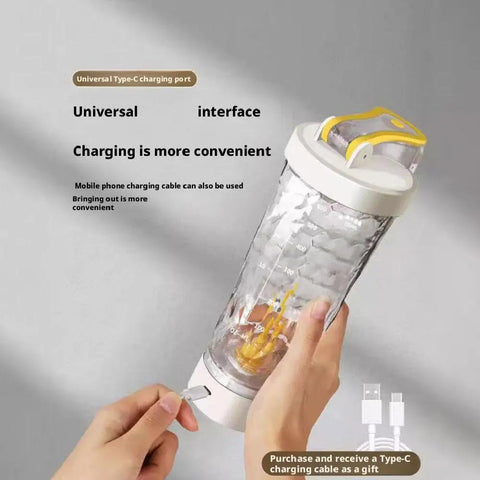 NEW USB Charging Automatic Mixing Cup Protein Powder Shaker Bottle Waterproof Mute Portable Multi-function Coffee Milk Cup Mug Zen fit plus