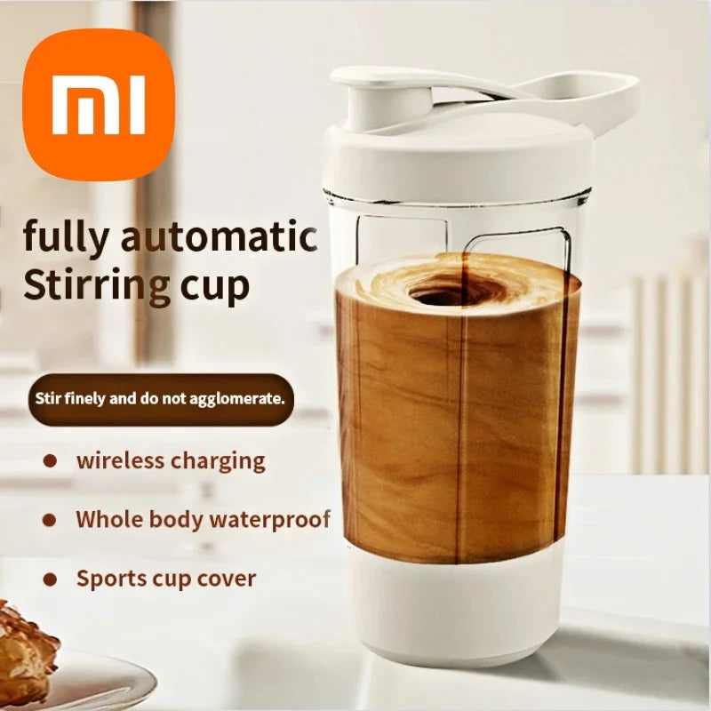Xiaomi Self-Stirring Shaker Cup USB Charging Shaker Cup for Protein Shake Meal Replacement Shake Portable Sport Mixing Cup 450ml Zen fit plus