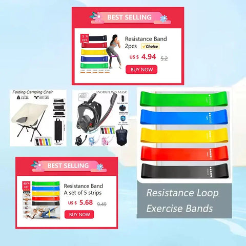 Resistance Loop Exercise Band Exercise Bands for Home Fitness Stretching Strength Training Physical Therapy Elastic Workout Band Zen fit plus