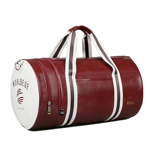 Gym Bag PU Leather Travel Totes Duffle Men Sports Fitness Business Casual Luggage Handbag Shoes Shoulder Weekend Outdoor Bag Zen fit plus