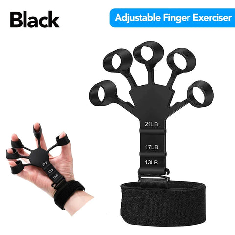 5-60Kg Adjustable Grip Strength Trainer with Finger Exerciser Hand Grip Strengthener for Muscle Building and Injury Recover - Zen Fit Plus