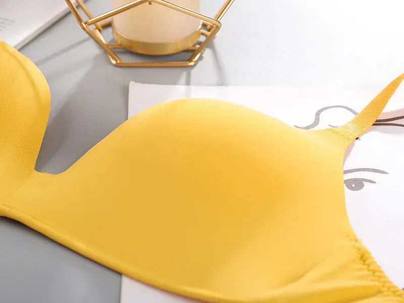 Women Seamless Bra Sexy No Wire Push Up Underwear Girls Students Breathable Thin 10 Colors Bras Female's Bra Breathable Gathered - Zen Fit Plus