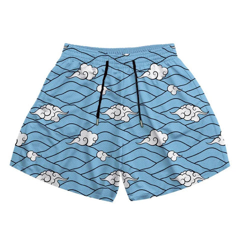 Anime Casual Shorts Men Women Manga Cartoon Sports Gym Shorts Fitness 3D Print Quick Dry Mesh Board Shorts Summer Male Zen fit plus