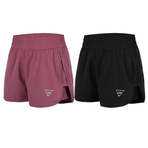 New Gym Sport Shorts Casual Outdoor Running Quick Dry Waist Women High Pieces Pants Shorts Short Two Training Elastic Short Q3O3 - Zen Fit Plus