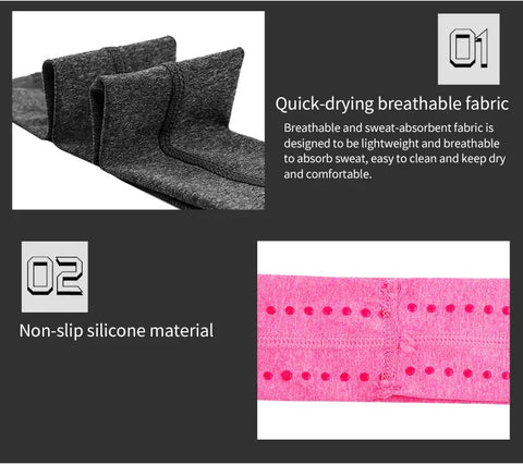 WEST BIKING Sports Headband Anti-slip Sweat Absorbing Elastic Sweatband Quick Dry Men Women Running Fitness Gym Cycling Headwear - Zen Fit Plus