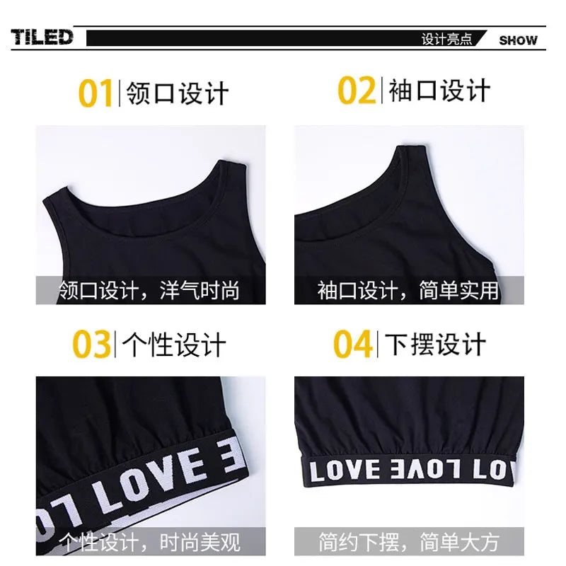 Summer Girls Tank Tops Kids Underwear Model Cotton Tank Top For Girls Teenager Girls Camisole Kids Singlets Undershirt Zen Fit Plus