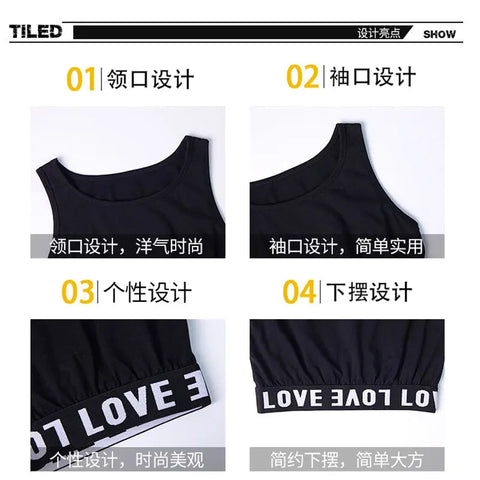 Summer Girls Tank Tops Kids Underwear Model Cotton Tank Top For Girls Teenager Girls Camisole Kids Singlets Undershirt Zen Fit Plus