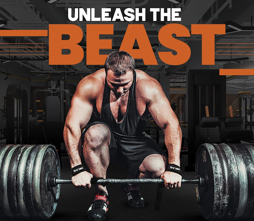 Fitness Lifting Wrist Strap Brace for Weightlifting Crossfit Bodybuilding Support Kettlebell Dumbbell Weights Strength Workout Zen Fit Plus